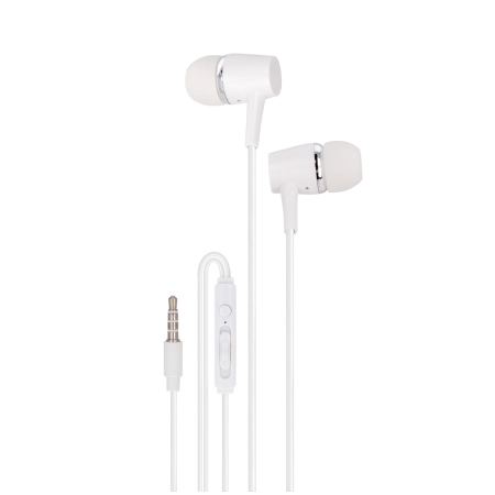 Słuchawki + mikrofon Maxlife MXEP-02 Jack 3.5mm białe